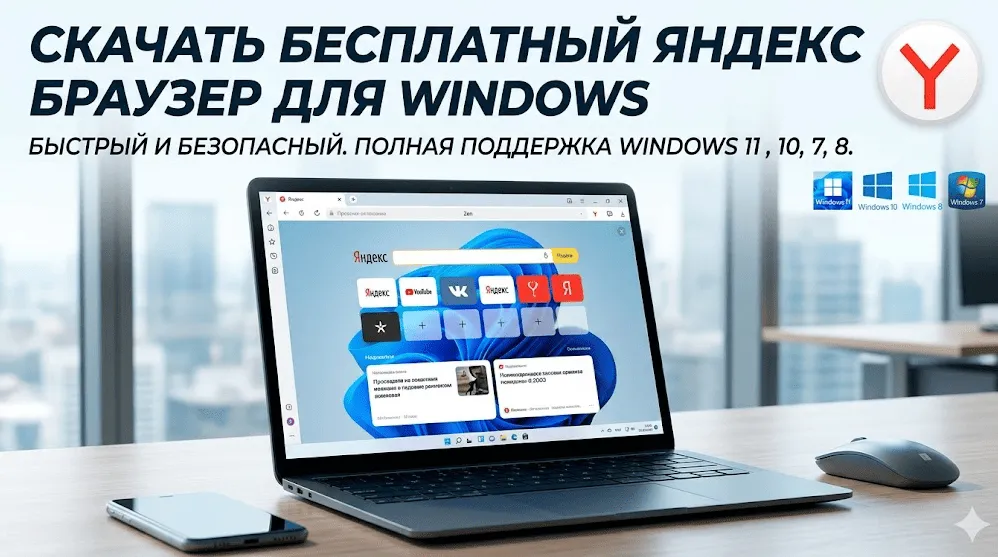 Бесплатный Яндекс Браузер для Windows 10 и 11 на русском языке